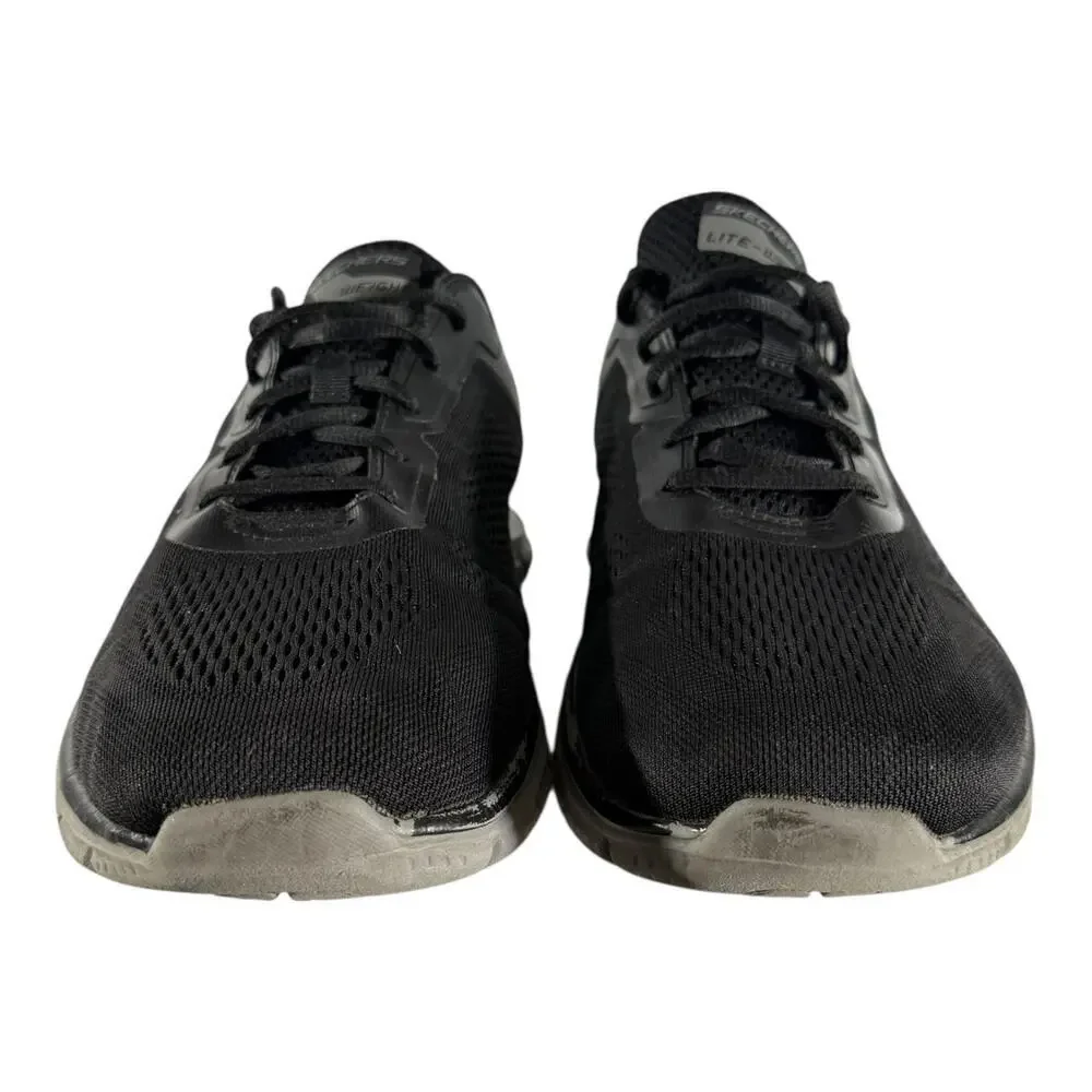 Skechers Men’s Track Broader Casual Lite Weight Running Sneakers Size 12 Black